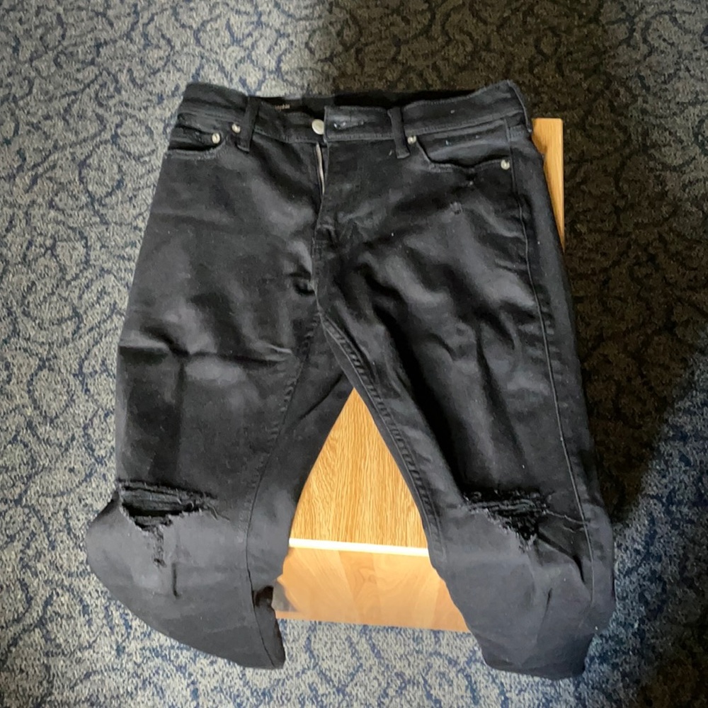 Abercrombie & Fitch skinny stretch ripped jeans